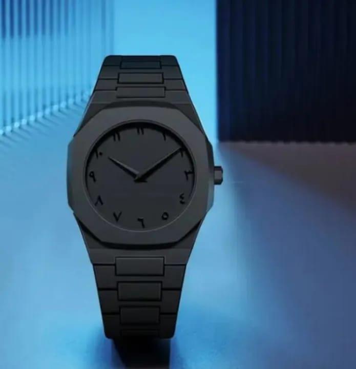 Black Arabic Aura Watch For Men Stylish Aura Watch 100% Original Watch
