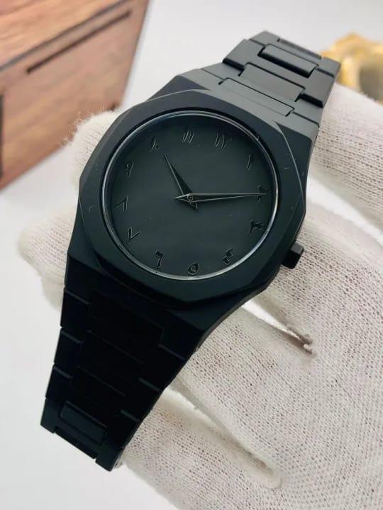Black Arabic Aura Watch For Men Stylish Aura Watch 100% Original Watch
